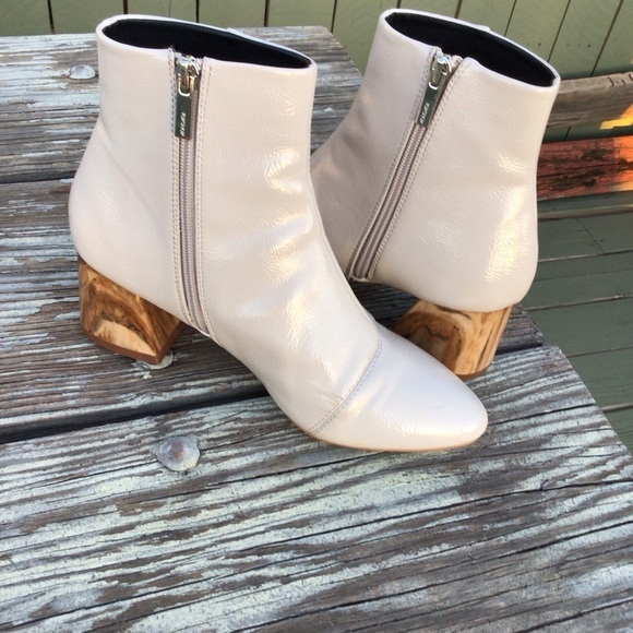 Topshop taupe birch block heel booties size 39 - Picture 3 of 10